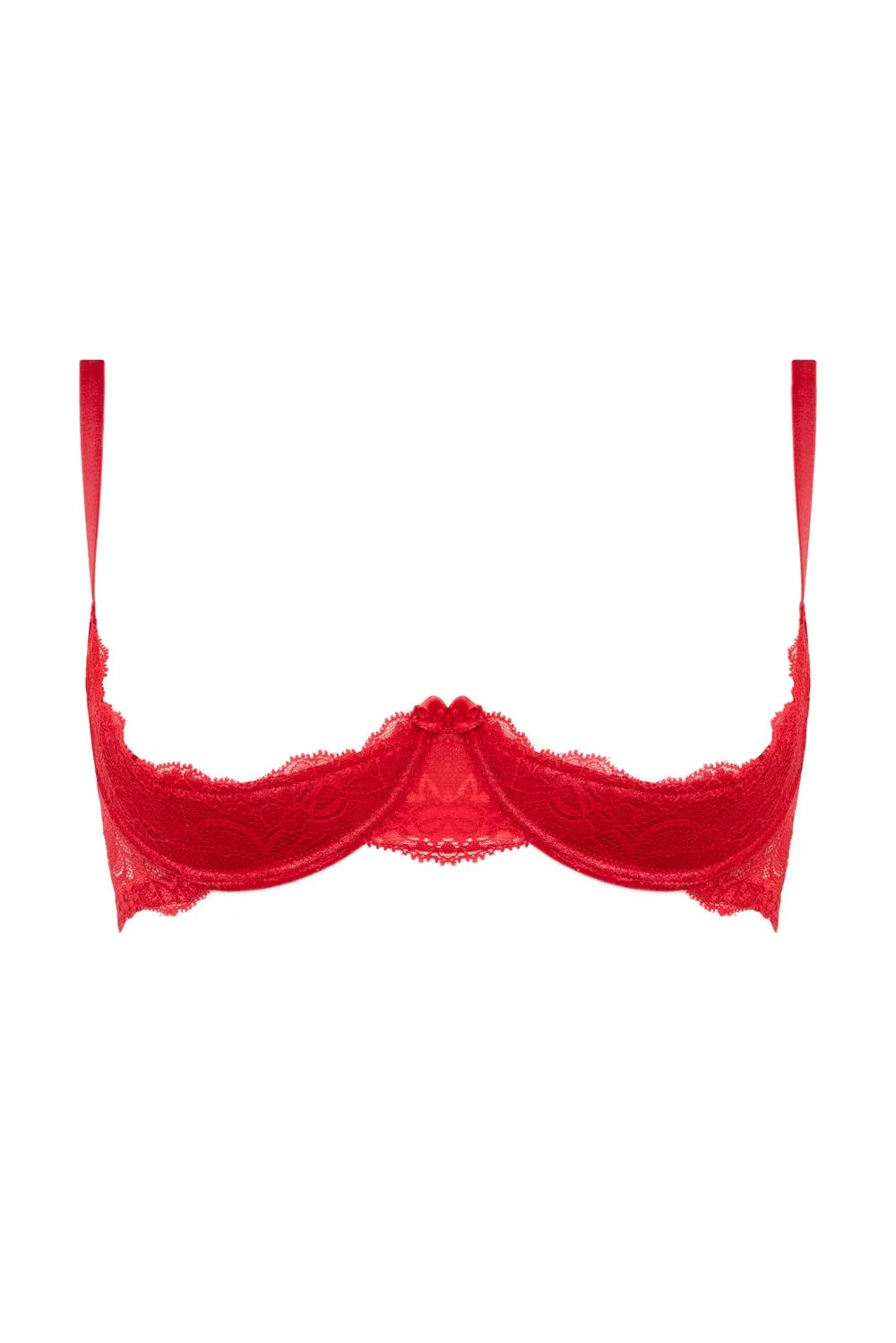 Christine - Kanten Kwart Cups BH Marzia - Rood
