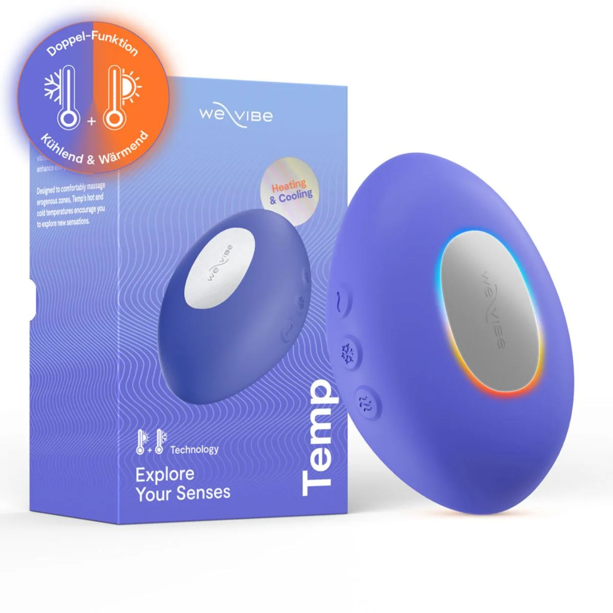 We-Vibe - Temp Lay-On Vibrator - Lavender Blue