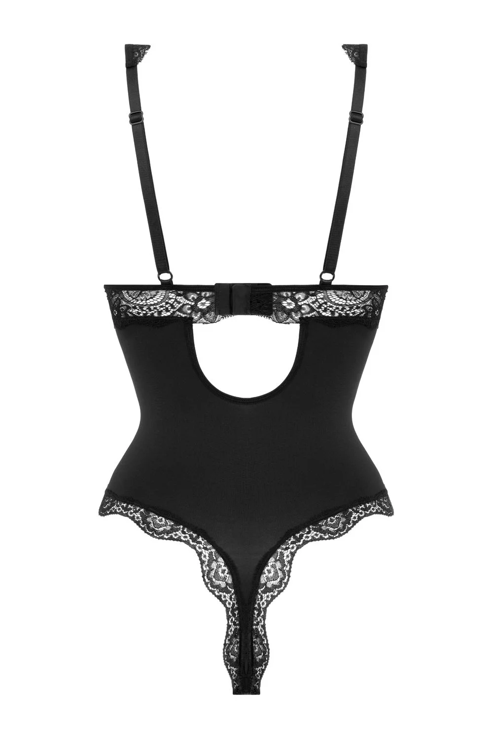 Christine – Body Pandora met open kruis – Zwart
