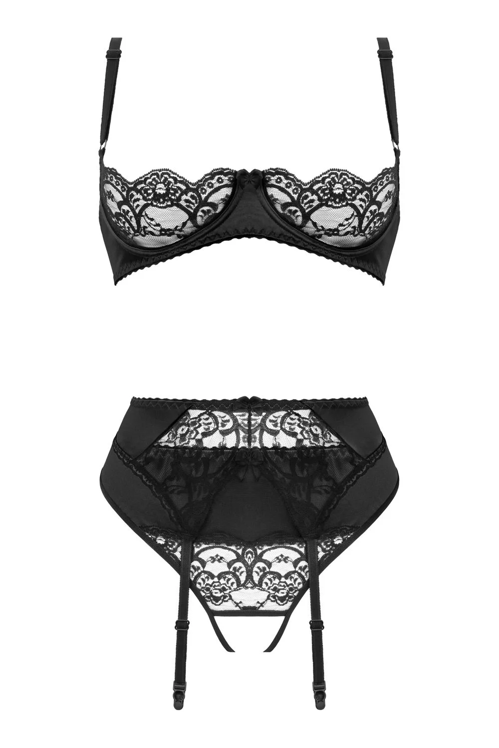Christine - 3-delig Open BH Kanten Slip Set Gush