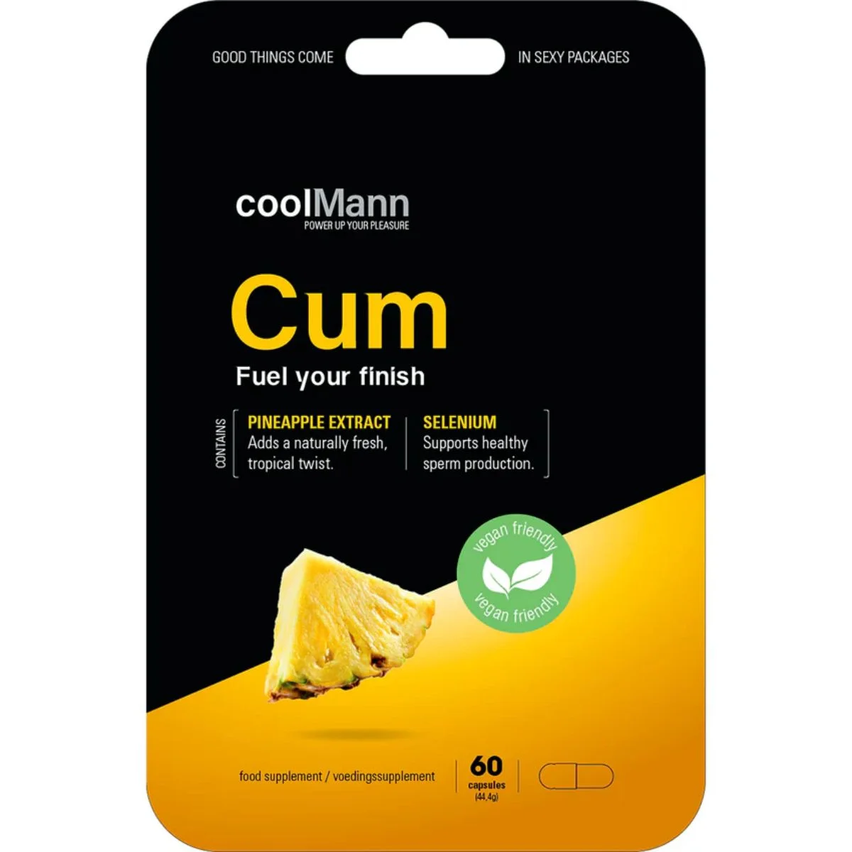 CoolMann - Cum Voedingssupplement - Ananas 60 pcs