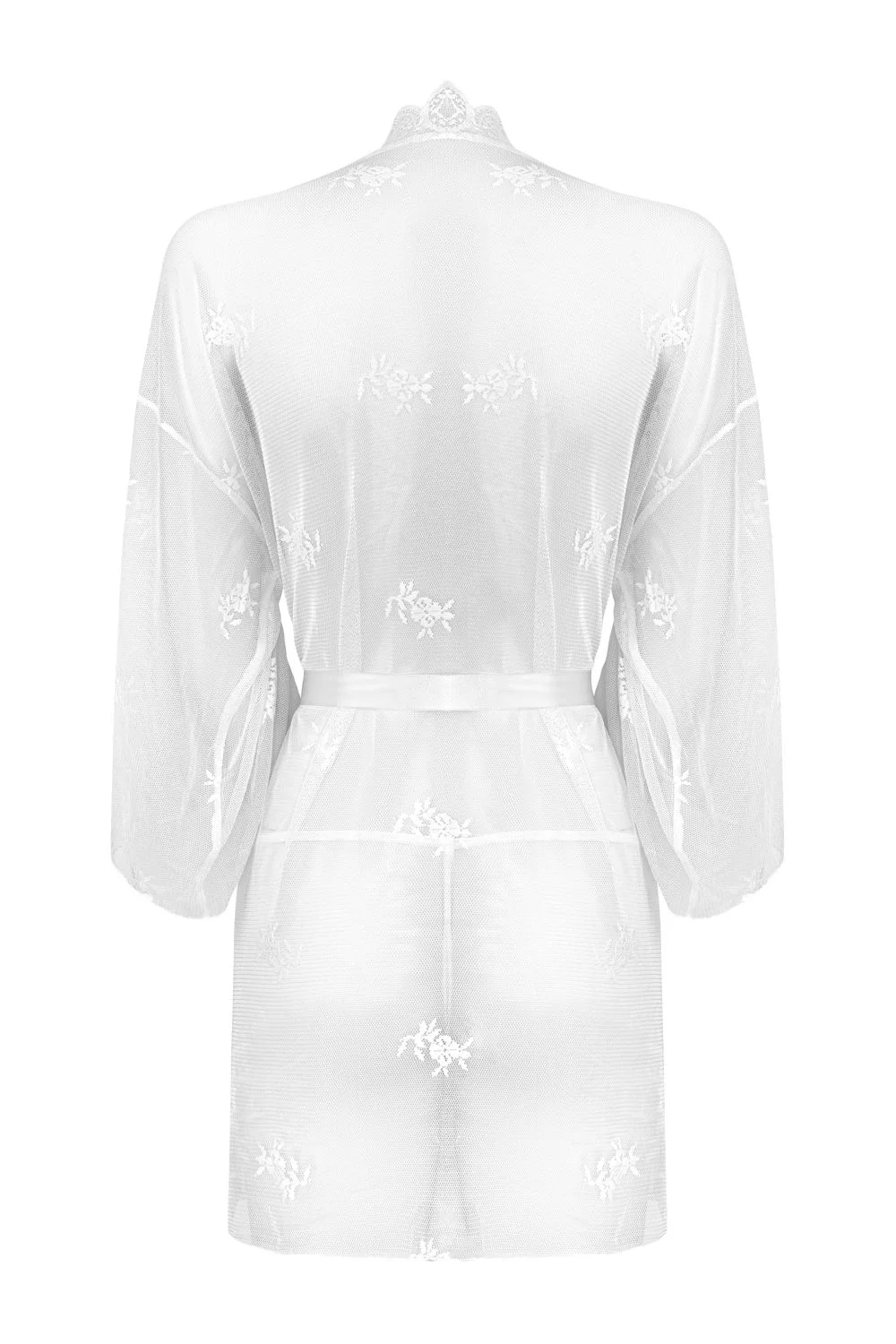 Christine - Kanten Kimono Set Flower - Wit
