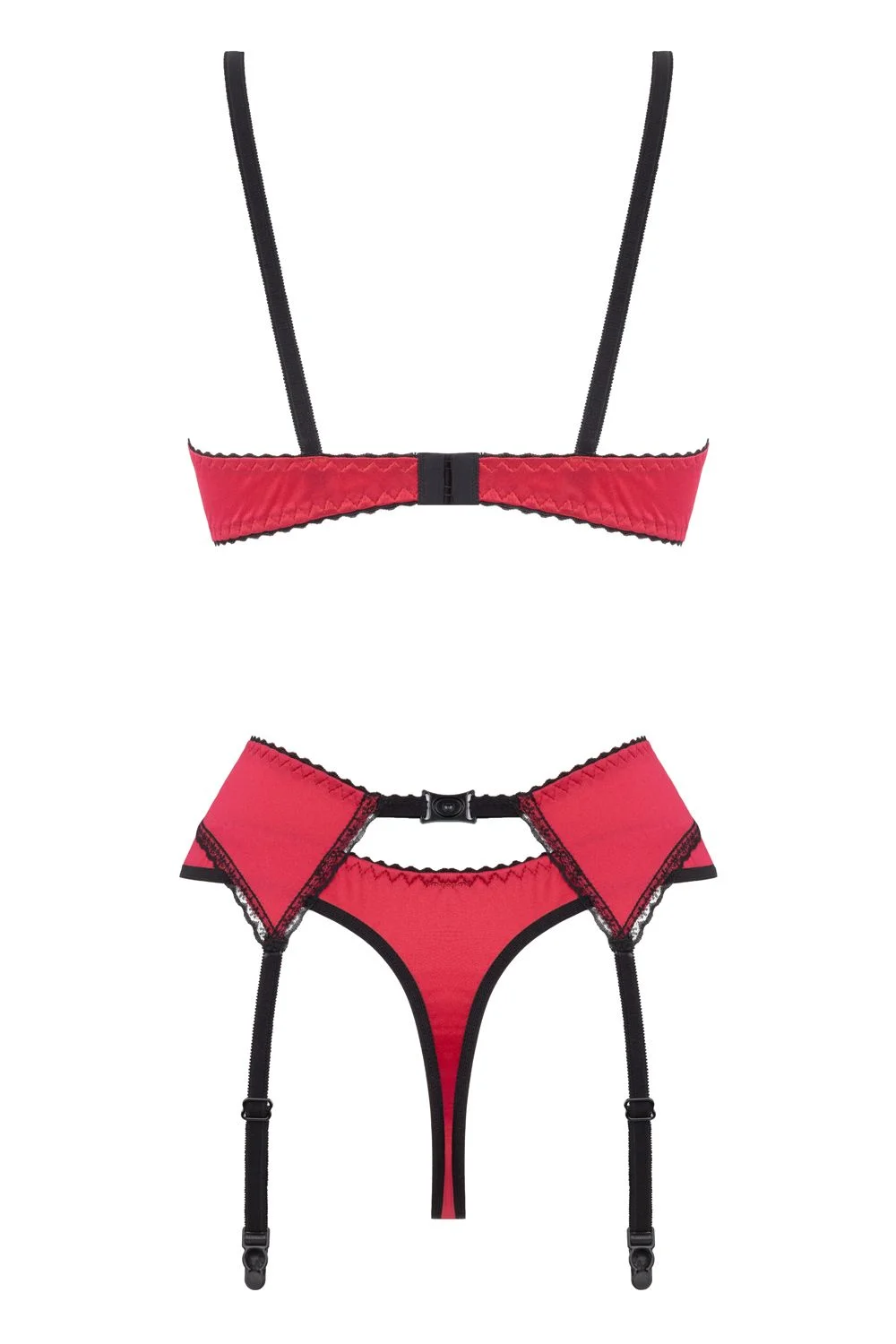 Christine - 3-delig Open BH Kanten Slip Set Gush