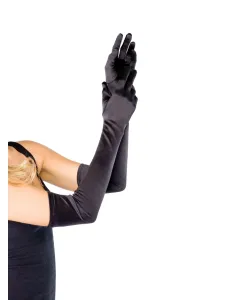 Leg Avenue - Extra Lange Satijnen Handschoenen