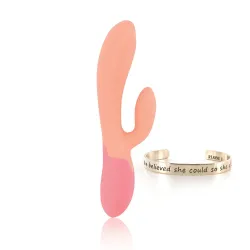 RS - Essentials - Xena Verwarmende Rabbit Vibrator - Perzik