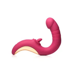 XR Brands - Tease & Please Likkende & Stotende Vibrator - Roze