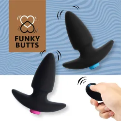 FeelzToys - FunkyButts Buttplugset met Afstandsbediening voor Koppels