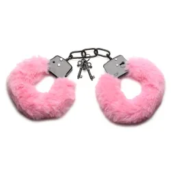 XR Brands - Cuffed in Fur Handboeien - Roze