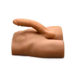 JOCK - Ass Masturbator met Positioneerbare Dildo - Mediumkleurig