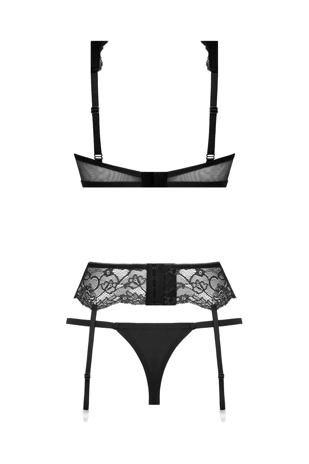 Christine - 3-delige Bh-set Marzia zwart