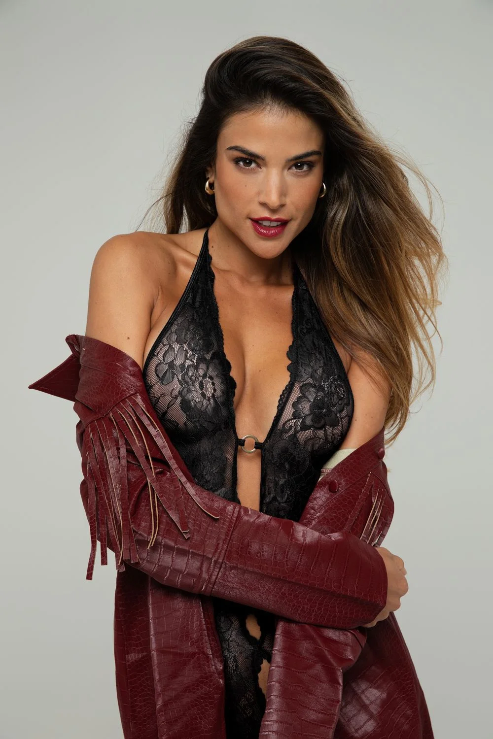 Christine - Open Crotch Body Basic Instinct - Zwart