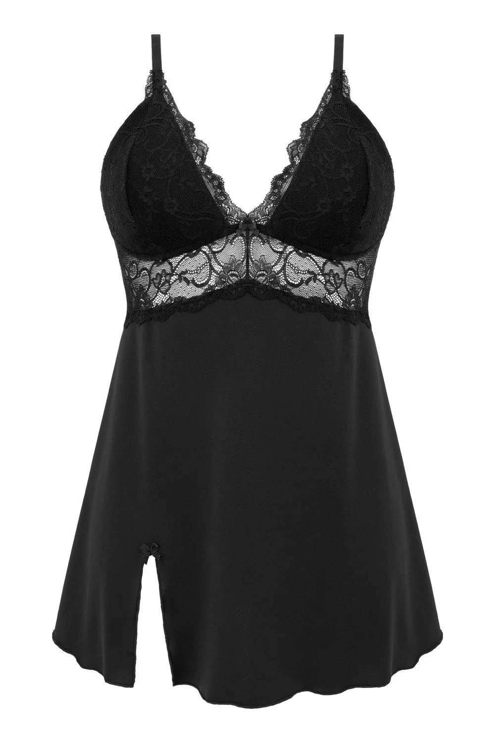 Christine - Babydoll Pixy - Zwart